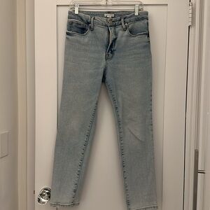 Women's Good American Straight Leg Jeans light blue
